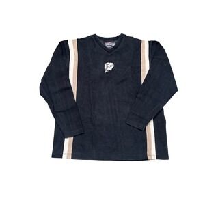 Vintage NFL Miami Dolphins men's long sleeve 100% cotton size L black sweatshirt